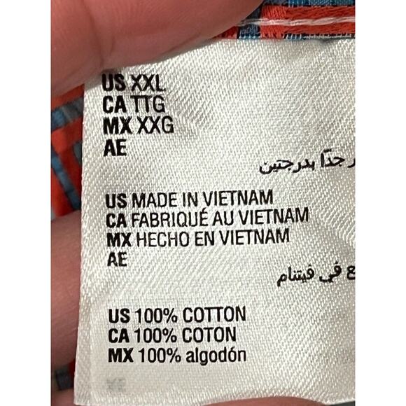 Club Room Men's Plaid Short Sleeve Button-Down Shirt Size XXL #230-J - Picture 4 of 4